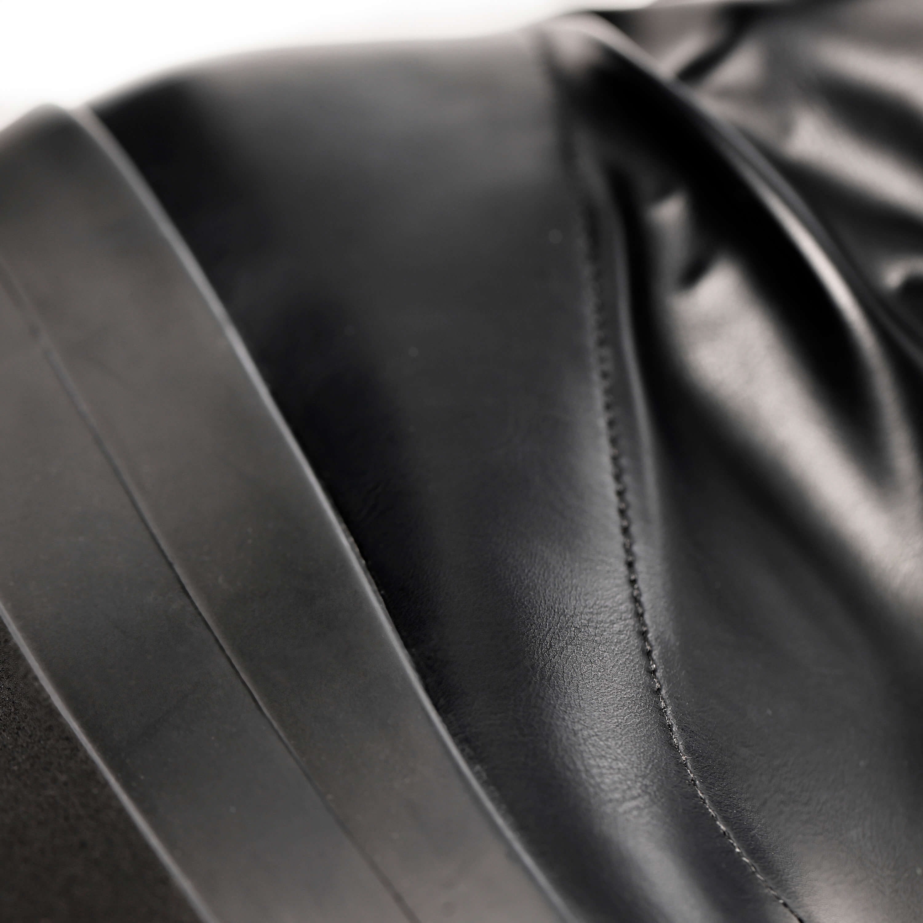 The Elevation Plus Size Thigh High Boots - Long Boots - KOI Footwear - Black - Material Detail