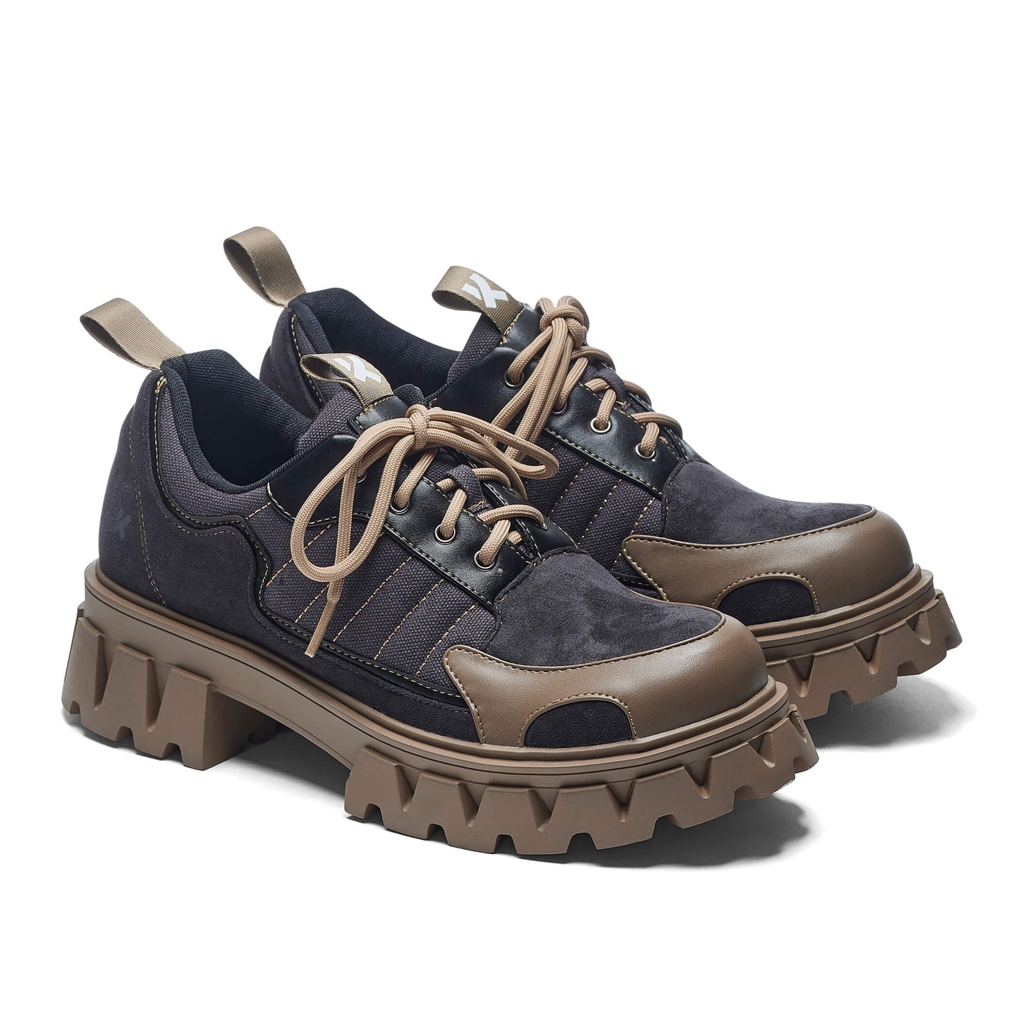 The Force Men's Chunky Kombat Shoes - Desert Dust - Shoes - KOI Footwear - Brown - Three-Quarter View