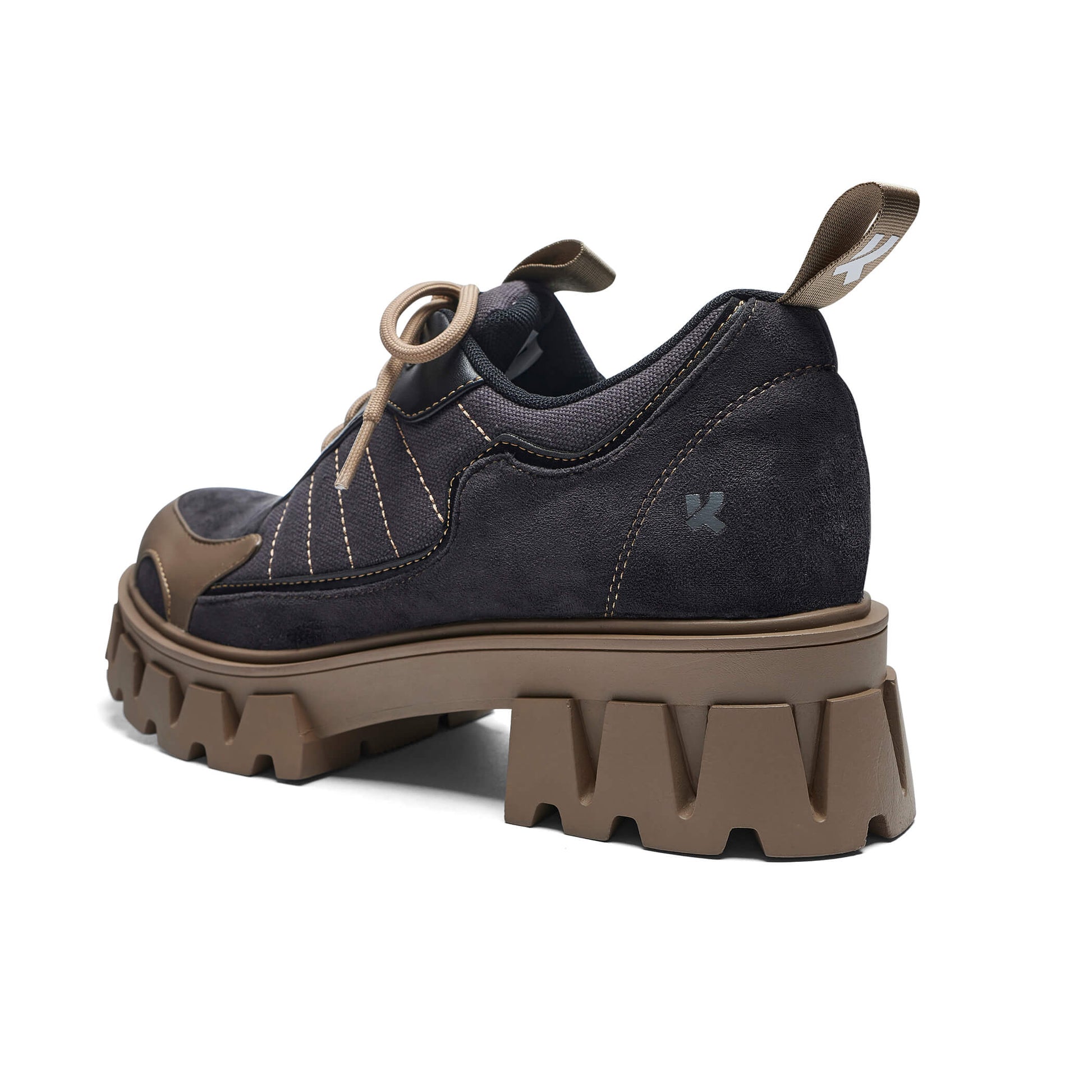 The Force Men's Chunky Kombat Shoes - Desert Dust - Shoes - KOI Footwear - Brown - Back Detail