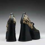 The Hound Tapestry Platform Heels