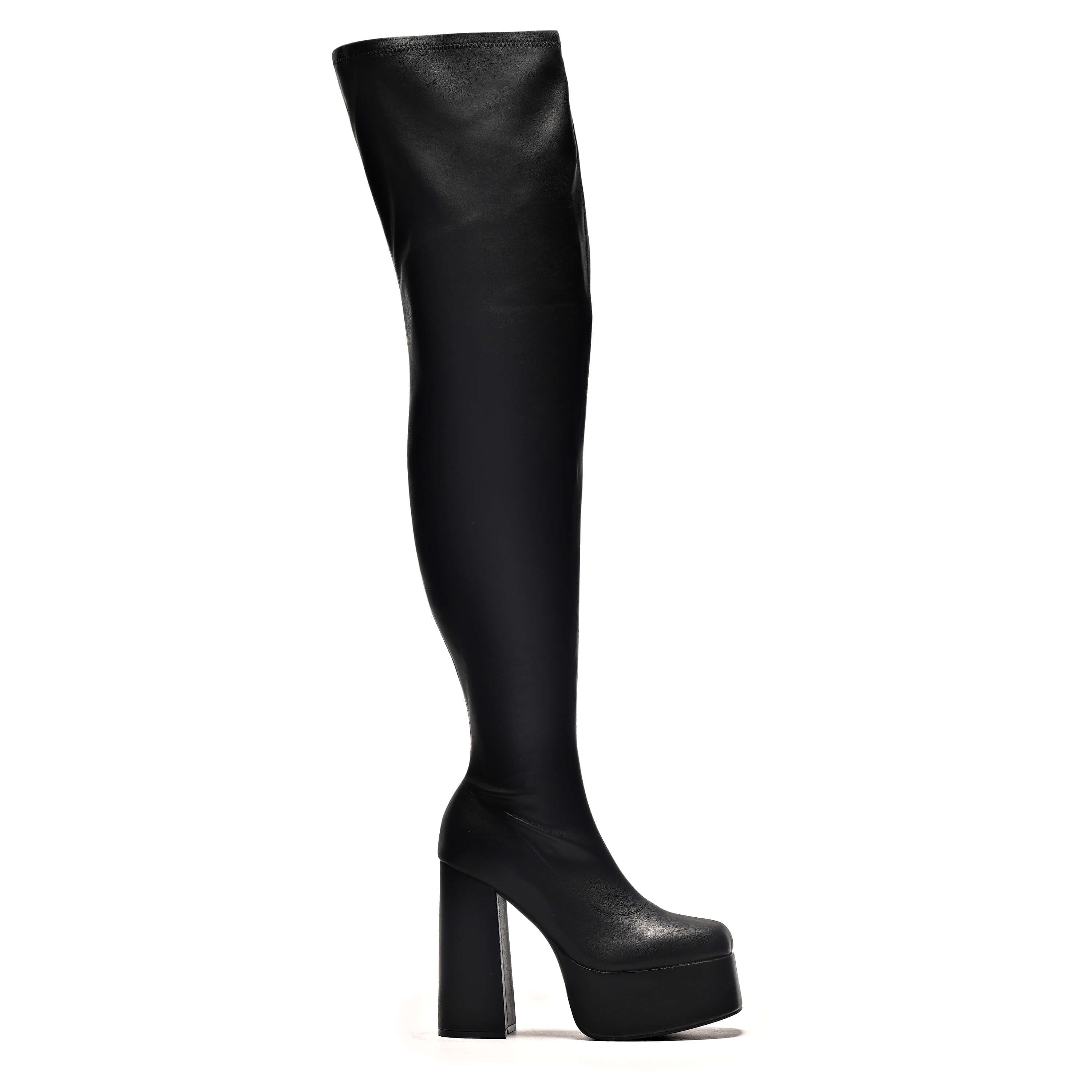 The Redemption Stretch Thigh High Boots – KOI footwear