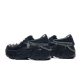 The Summoner Mystic Charm Chunky Slip Ons - Black - Shoes - KOI Footwear - Black - Back View