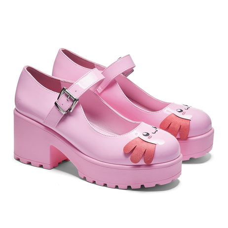 Tira Mary Jane Shoes 'Aztec Axolotl Edition' - Mary Janes - KOI Footwear - Pink - Main View