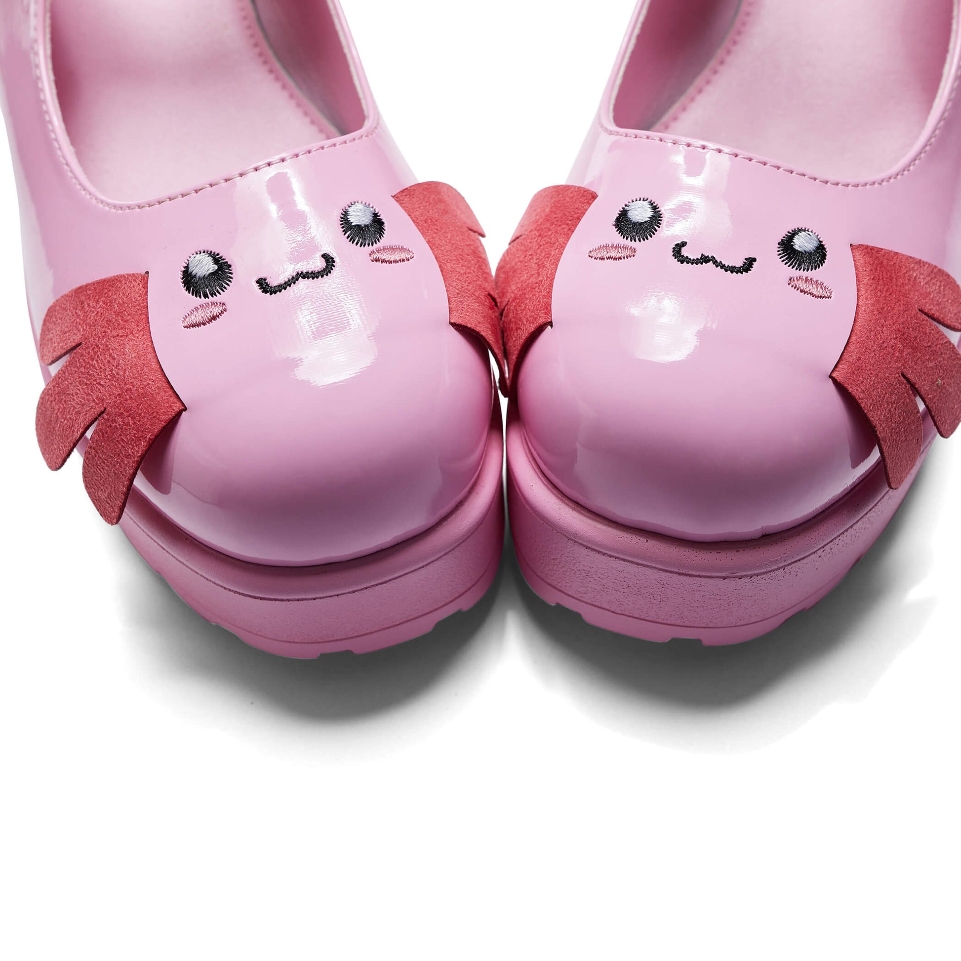 Tira Mary Jane Shoes 'Aztec Axolotl Edition' - Mary Janes - KOI Footwear - Pink - Front Detail