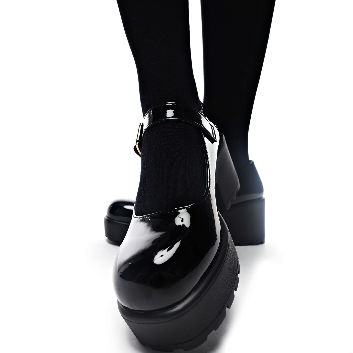 TIRA Black Mary Jane Shoes 'Patent Edition' - Mary Janes - KOI Footwear - Black Patent - Front View