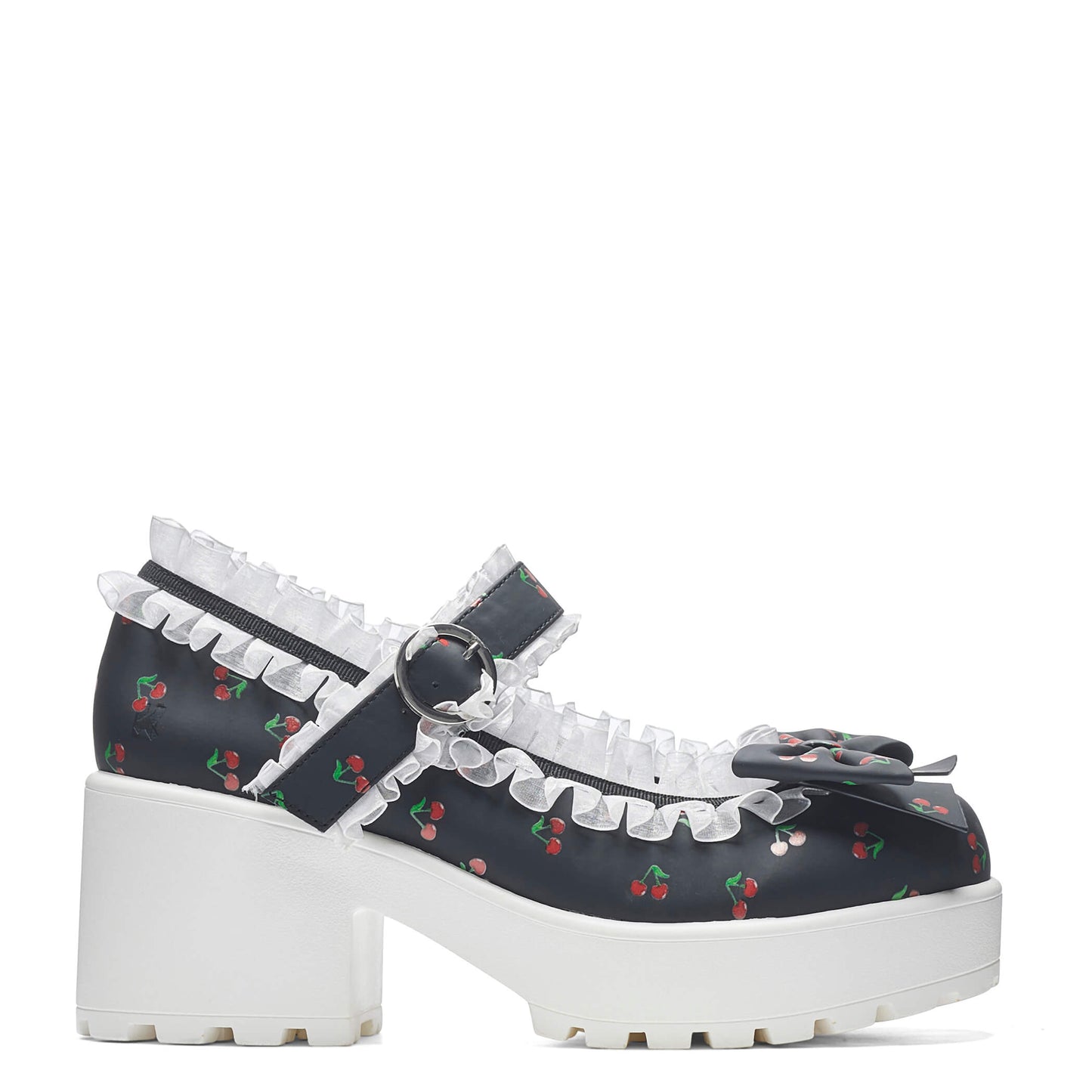 Tira Mary Janes Shoes 'Black Cherry Bakewell Edition' - Mary Janes - KOI Footwear - Black - Side View