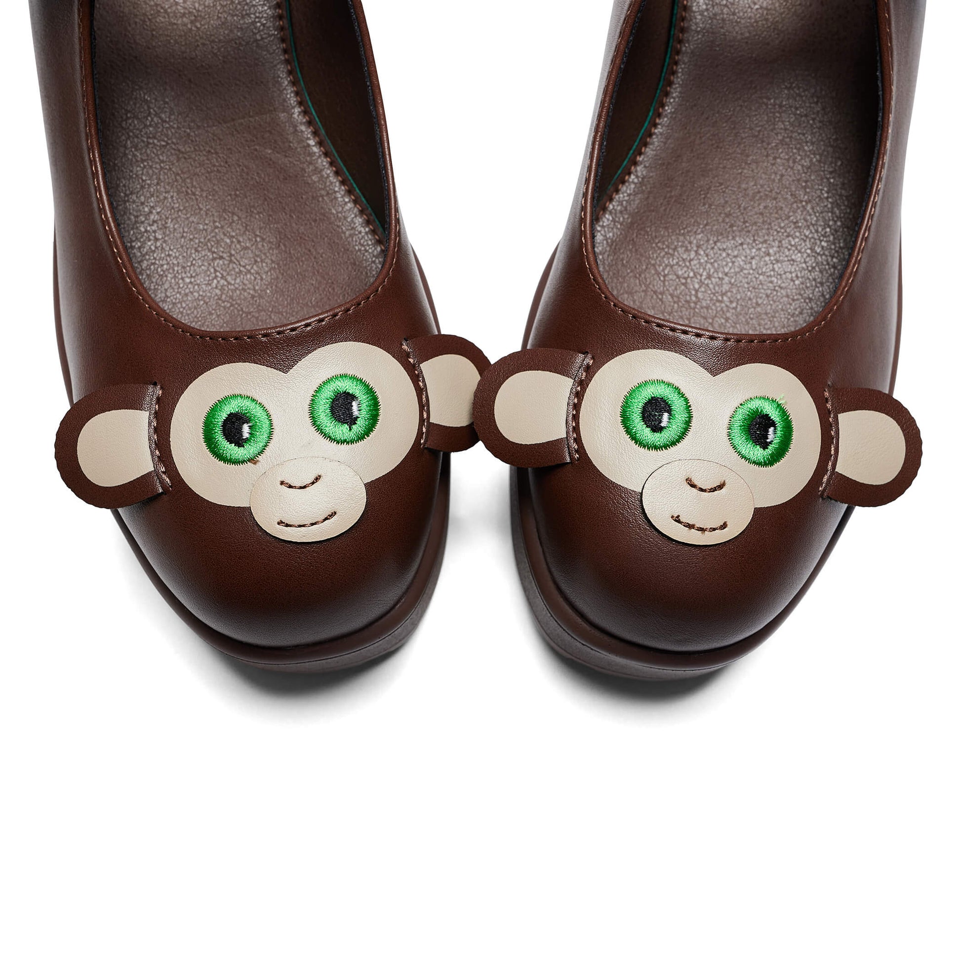 Tira Mary Janes 'Manic Monkey Edition' - Mary Janes - KOI Footwear - Brown - Top Detail