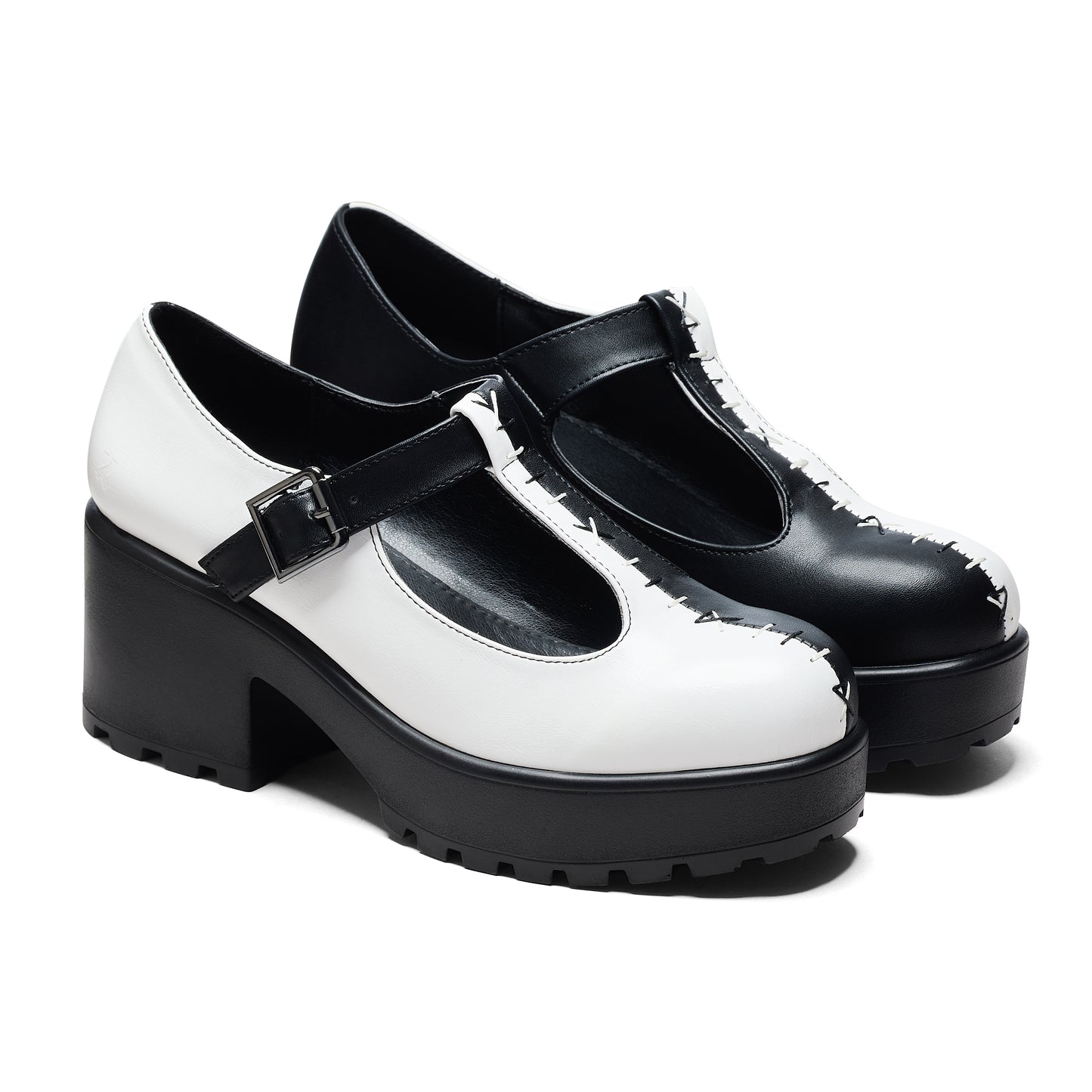 Tira Mary Janes ' Dead or Alive Edition' - Mary Janes - KOI Footwear - White - Three-Quarter View