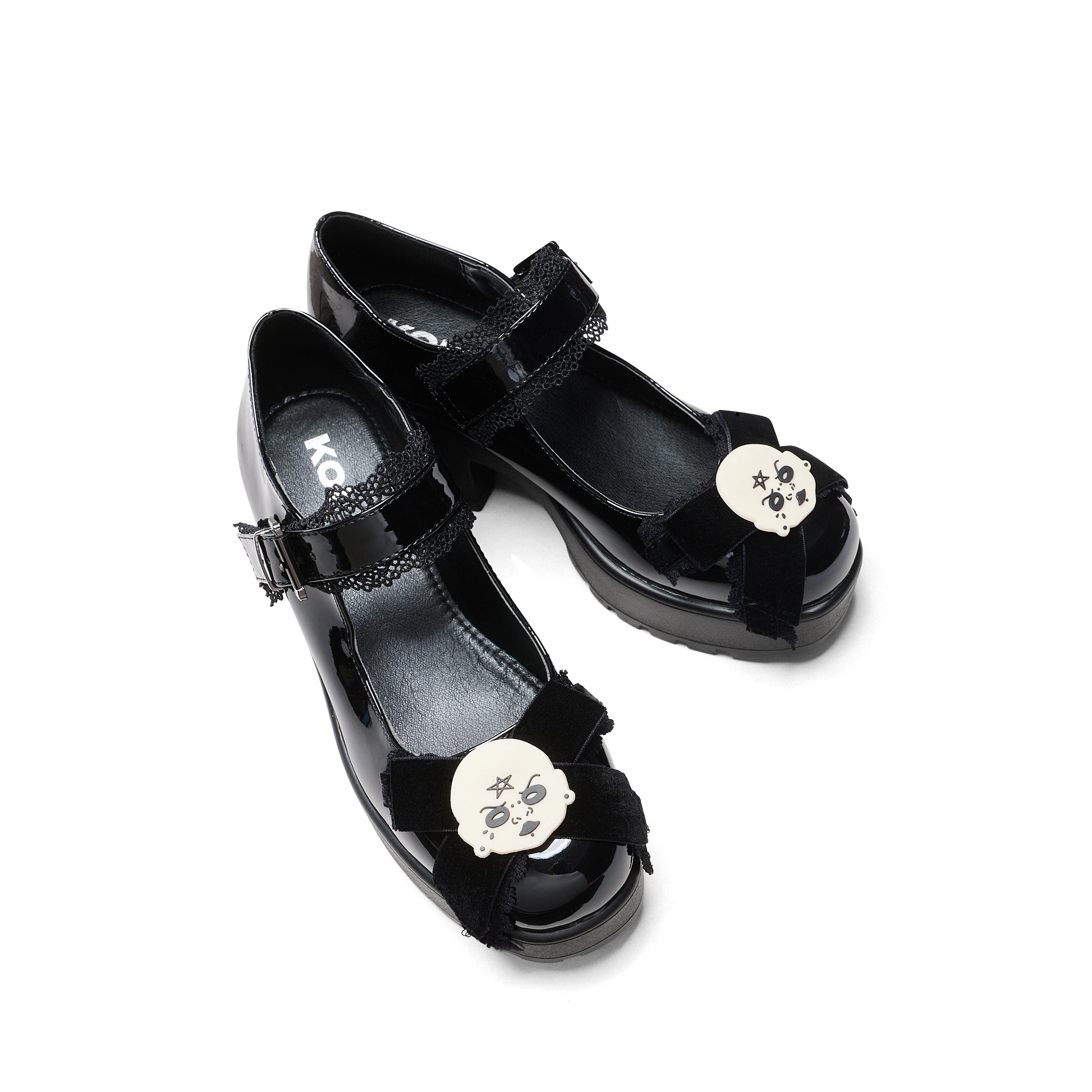 Tira Gothic Mary Janes 'Witch Baby Edition' - Mary Janes - KOI Footwear - Black - Top View