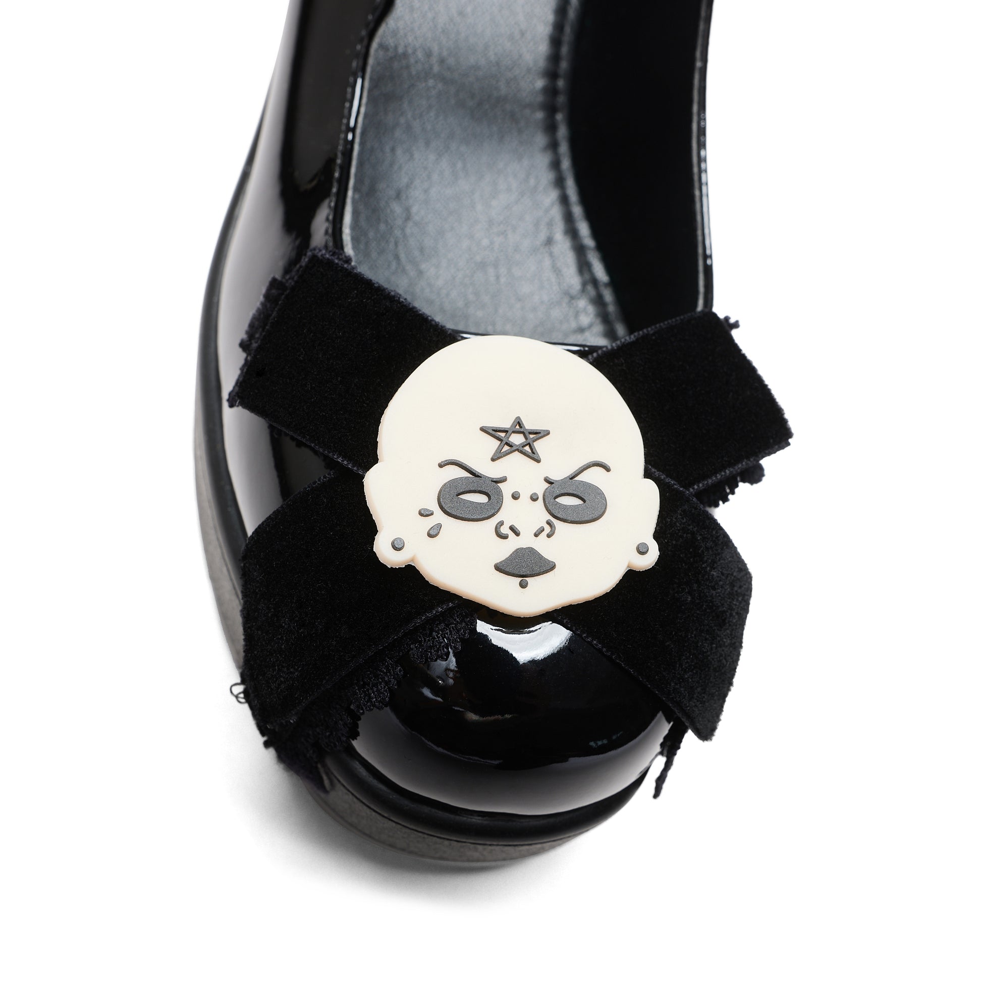 Tira Gothic Mary Janes 'Witch Baby Edition' - Mary Janes - KOI Footwear - Black - Front Detail