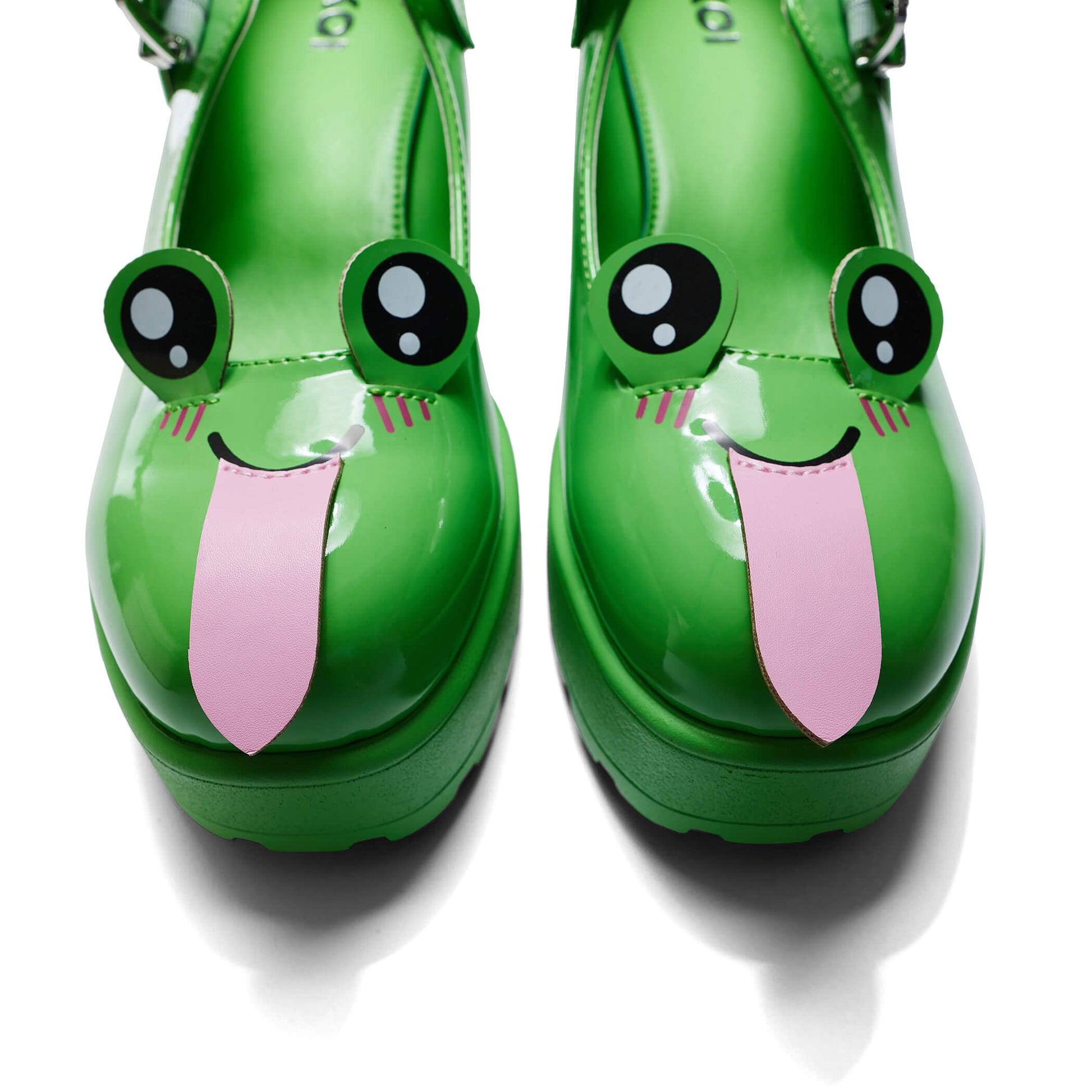 Tira Mary Jane Shoes ‘Cheeky Frog Edition’ - Mary Janes - KOI Footwear - Green - Front Detail
