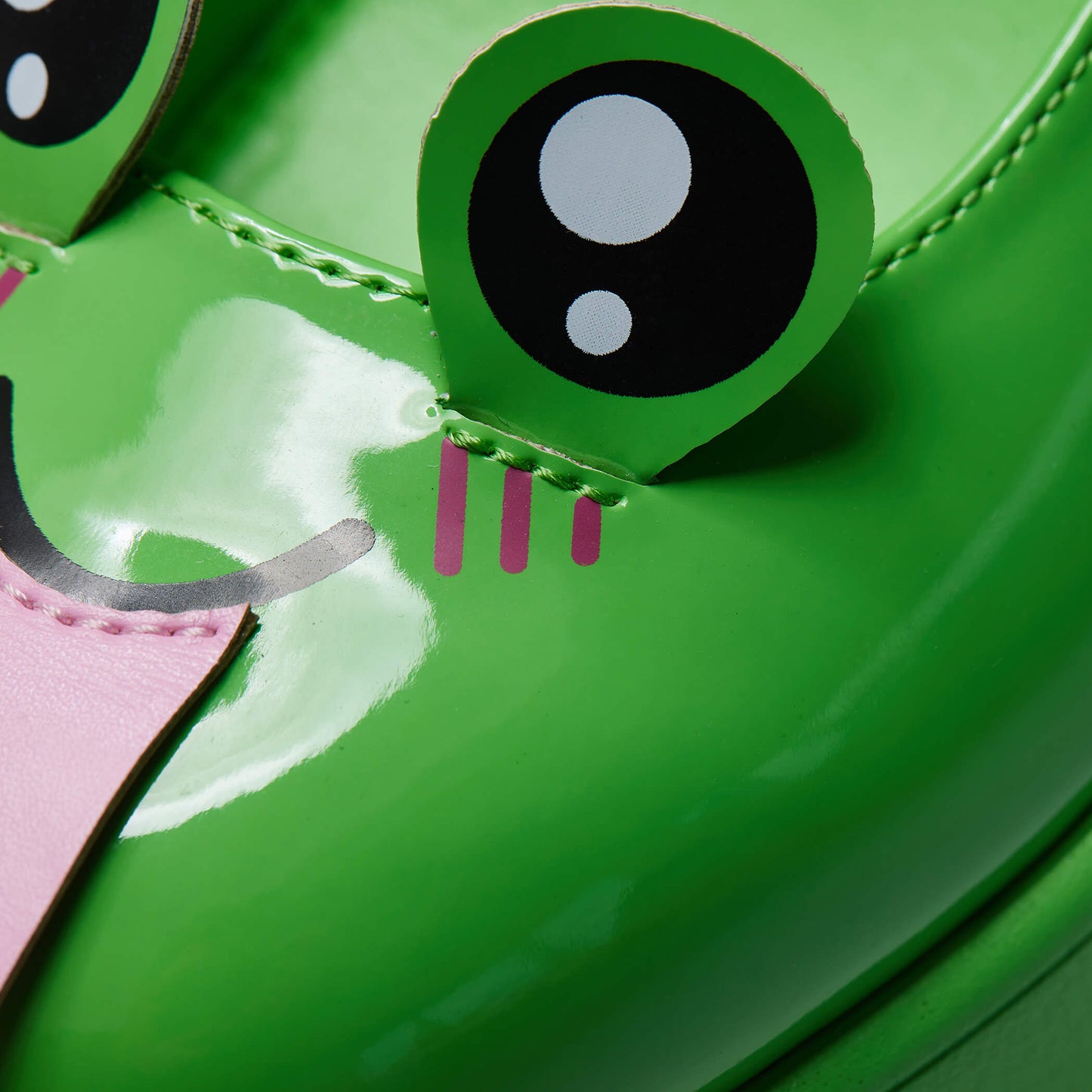 Tira Mary Jane Shoes ‘Cheeky Frog Edition’ - Mary Janes - KOI Footwear - Green - Detail