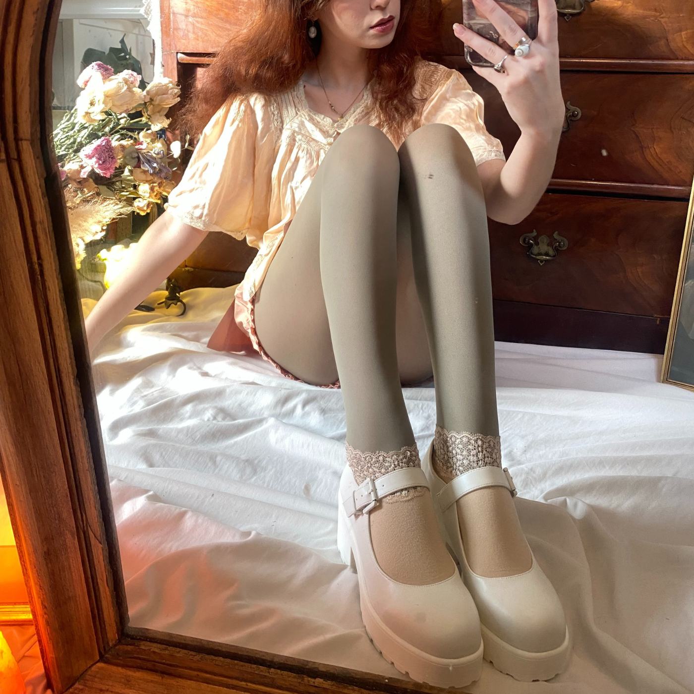 Tira Mary Jane Shoes 'White Washout Edition'_DARCY