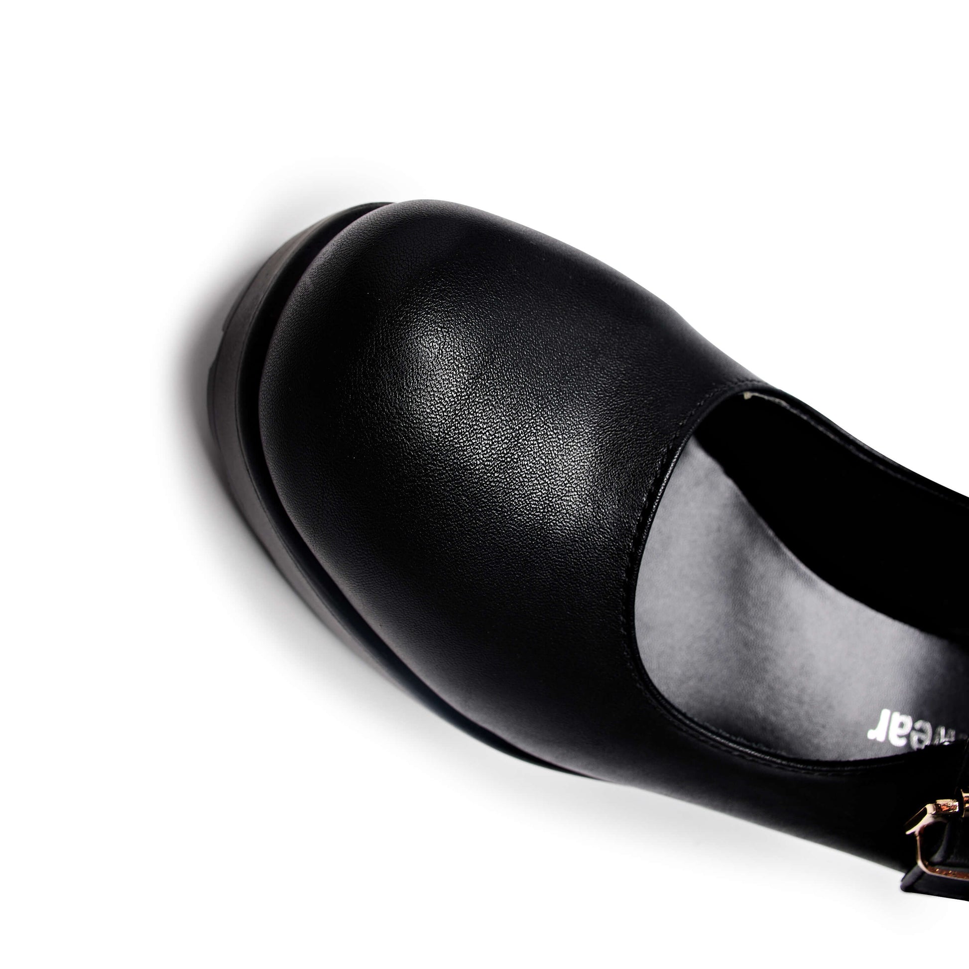 Tira Mary Jane Shoes 'Faux Leather Edition' - Mary Janes - KOI Footwear - Black - Top Detail