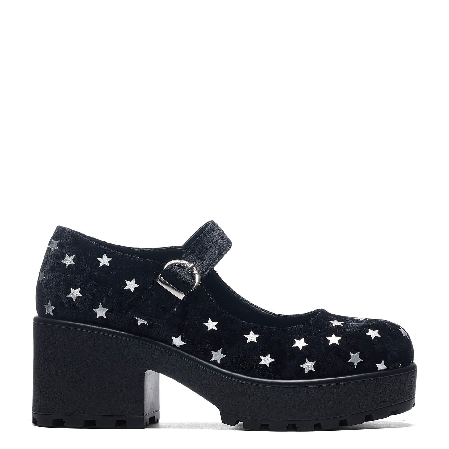 Tira Night Sky Mary Janes 'Celestial Dusk Edition' - Mary Janes - KOI Footwear - Black - Side View