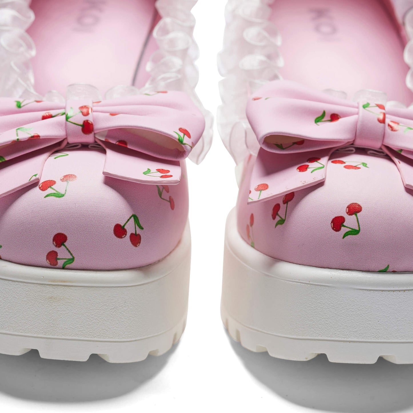 Tira Mary Janes Shoes 'Pink Cherry Bakewell Edition' - Mary Janes - KOI Footwear - Pink - Front Detail