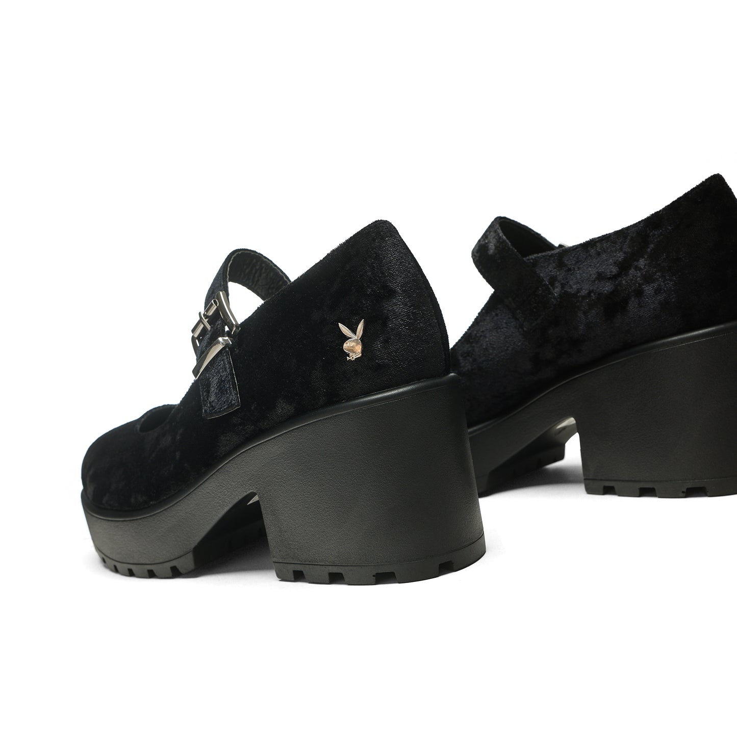 Tira Playboy Mary Janes 'Dark Vigilante Edition' - Mary Janes - KOI Footwear - Black - Back Detail