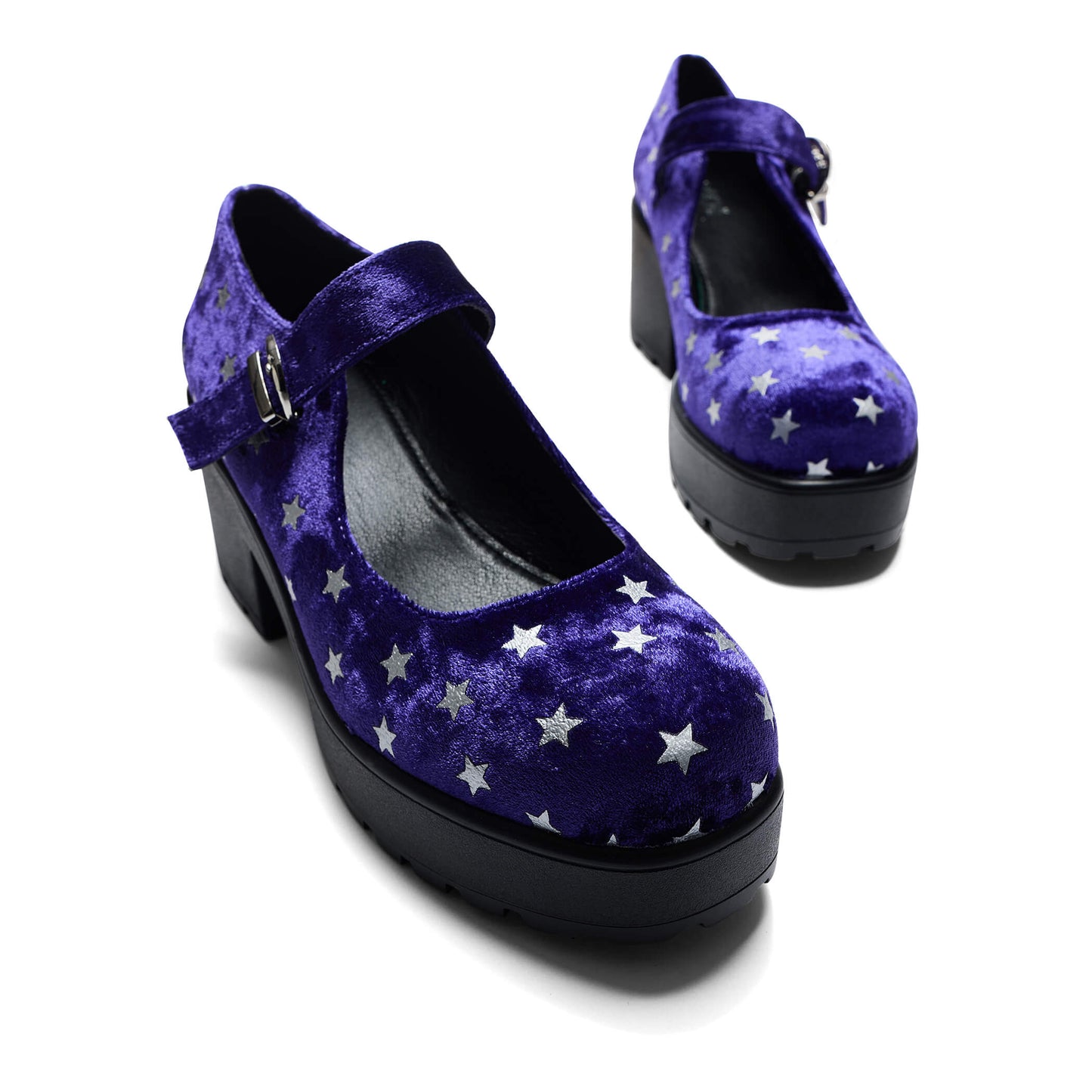 Tira Spellbound Purple Mary Janes 'Celestial Dusk Edition' - Mary Janes - KOI Footwear - Purple - Top View