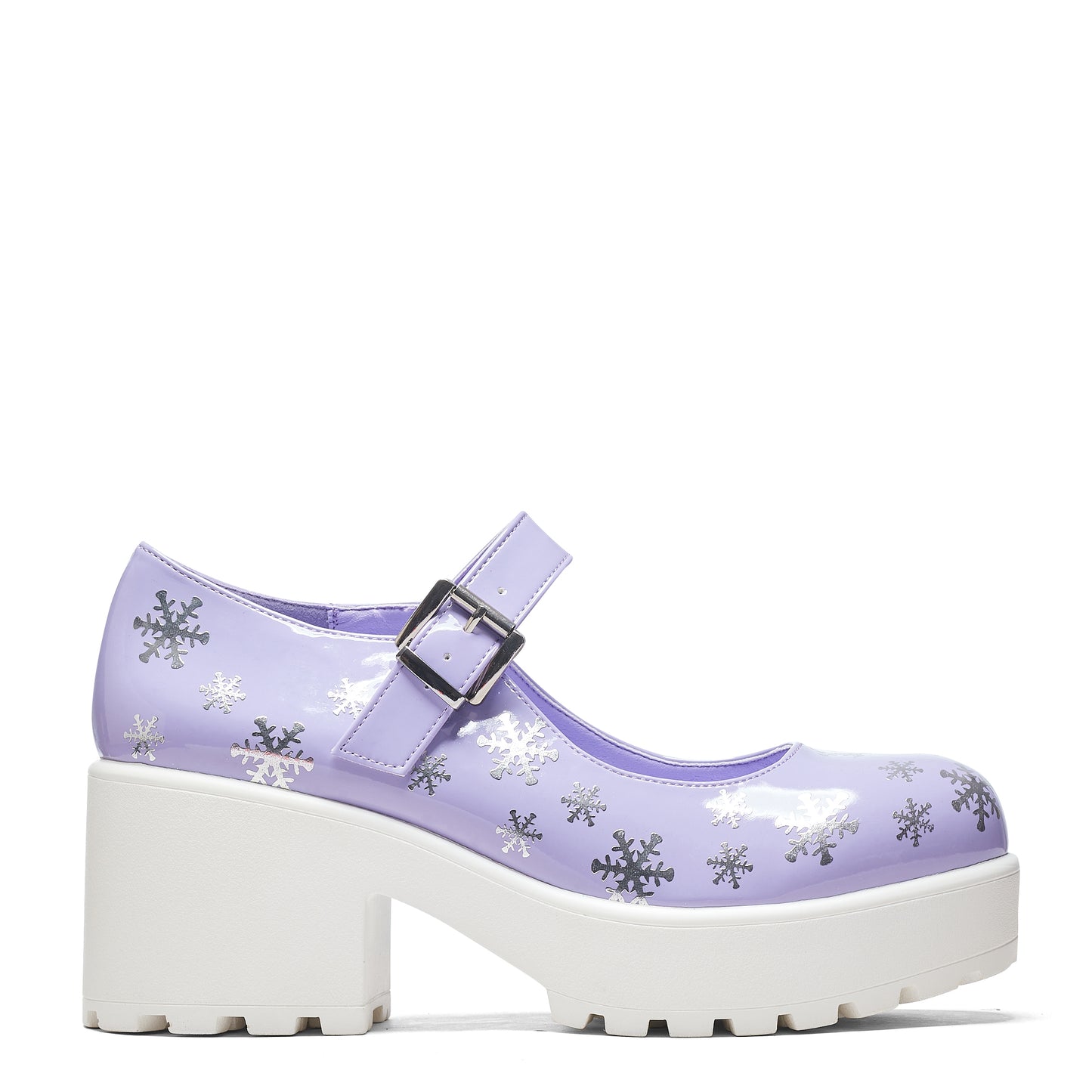 Tira Purple Mary Janes ' Frosty Kisses Edition' - Mary Janes - KOI Footwear - Purple - Side View