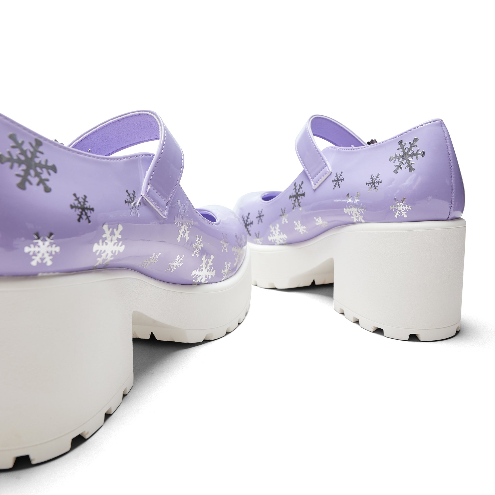 Tira Purple Mary Janes ' Frosty Kisses Edition' - Mary Janes - KOI Footwear - Purple - Back Detail