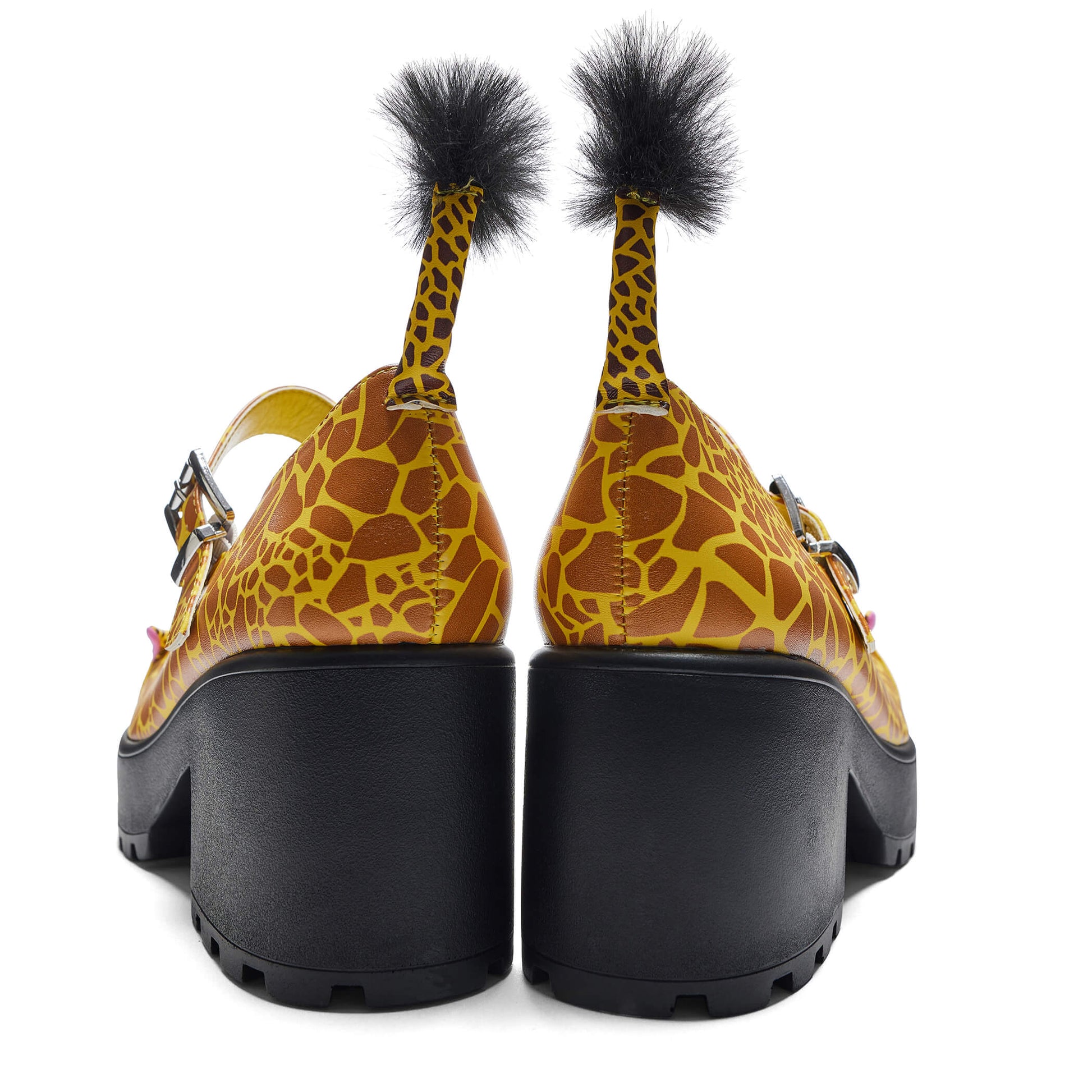 Tira Mary Janes 'Grazing Giraffe Edition' - Mary Janes - KOI Footwear - Yellow - Back View