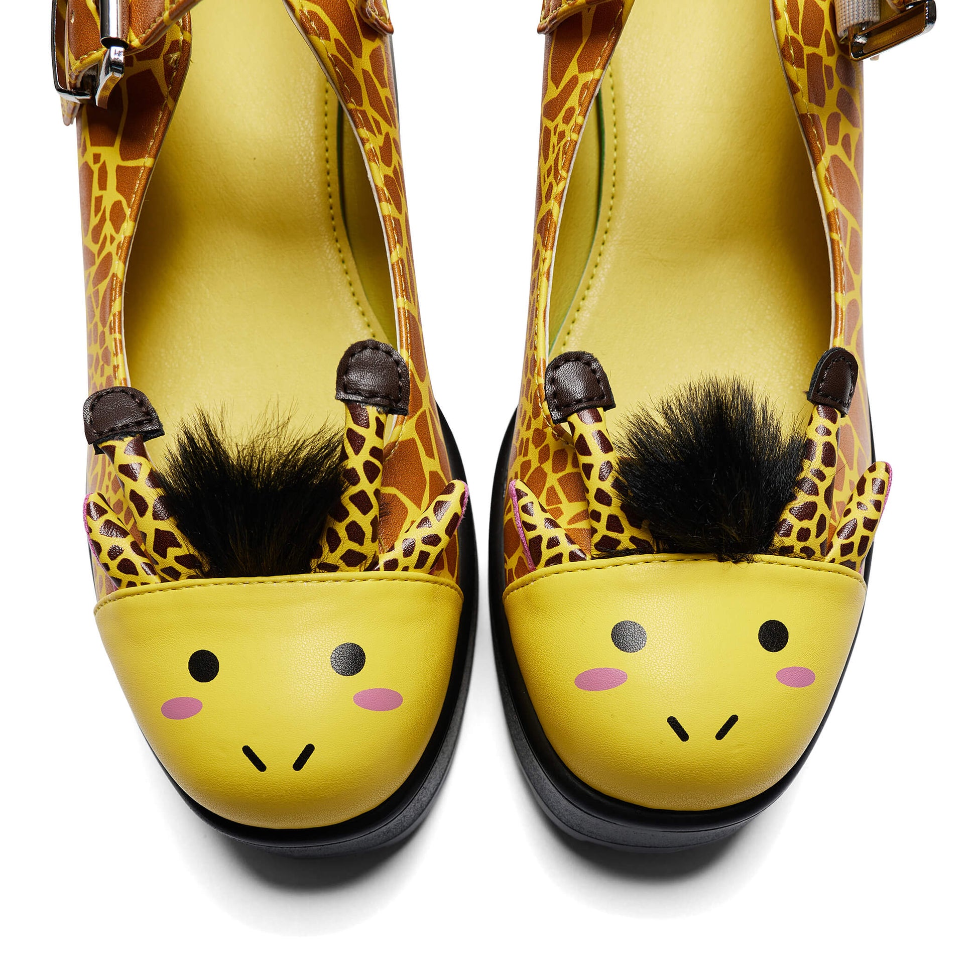 Tira Mary Janes 'Grazing Giraffe Edition' - Mary Janes - KOI Footwear - Yellow - Top Detail