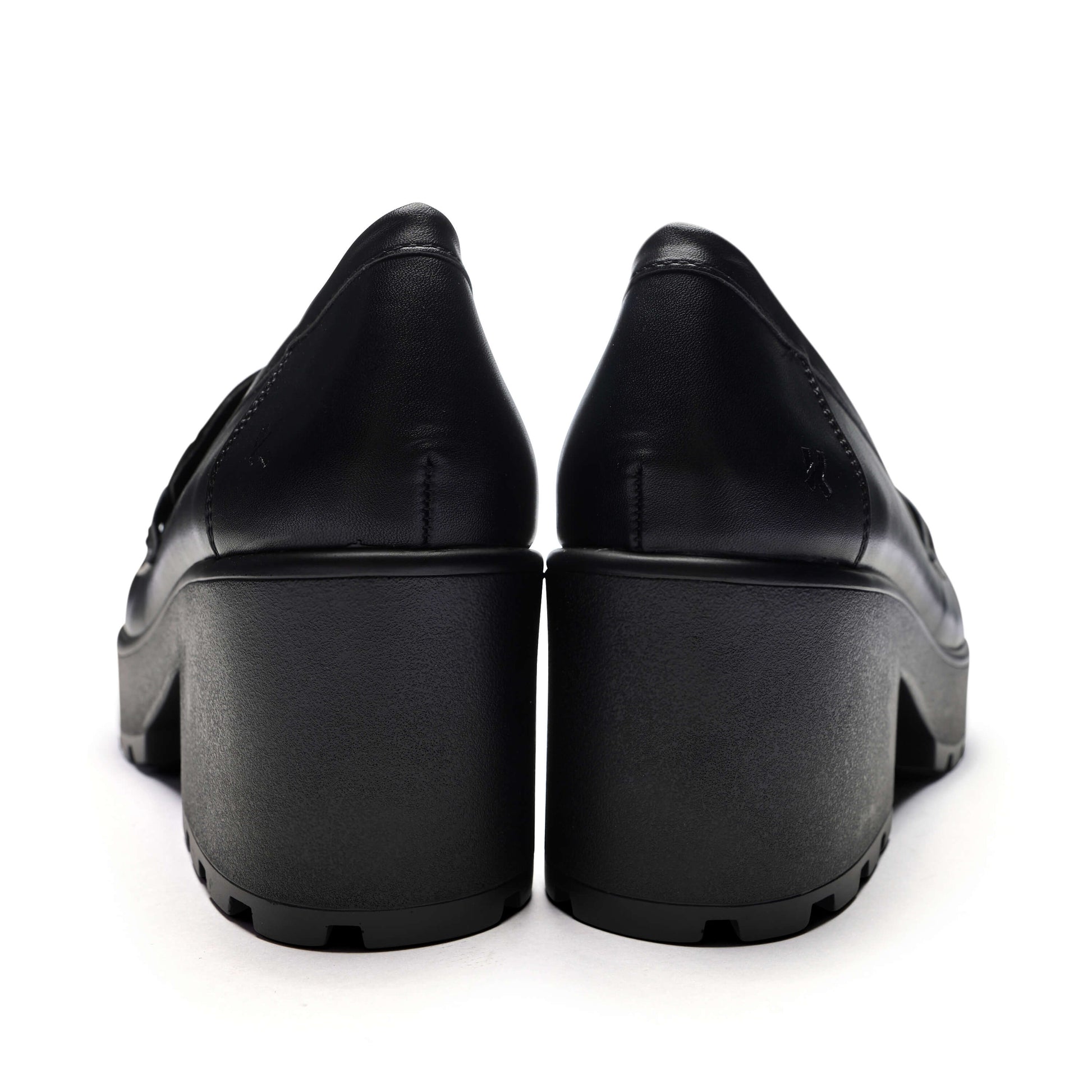 Vigo Classic Chunky Shoes - Shoes - KOI Footwear - Black - Back Detail