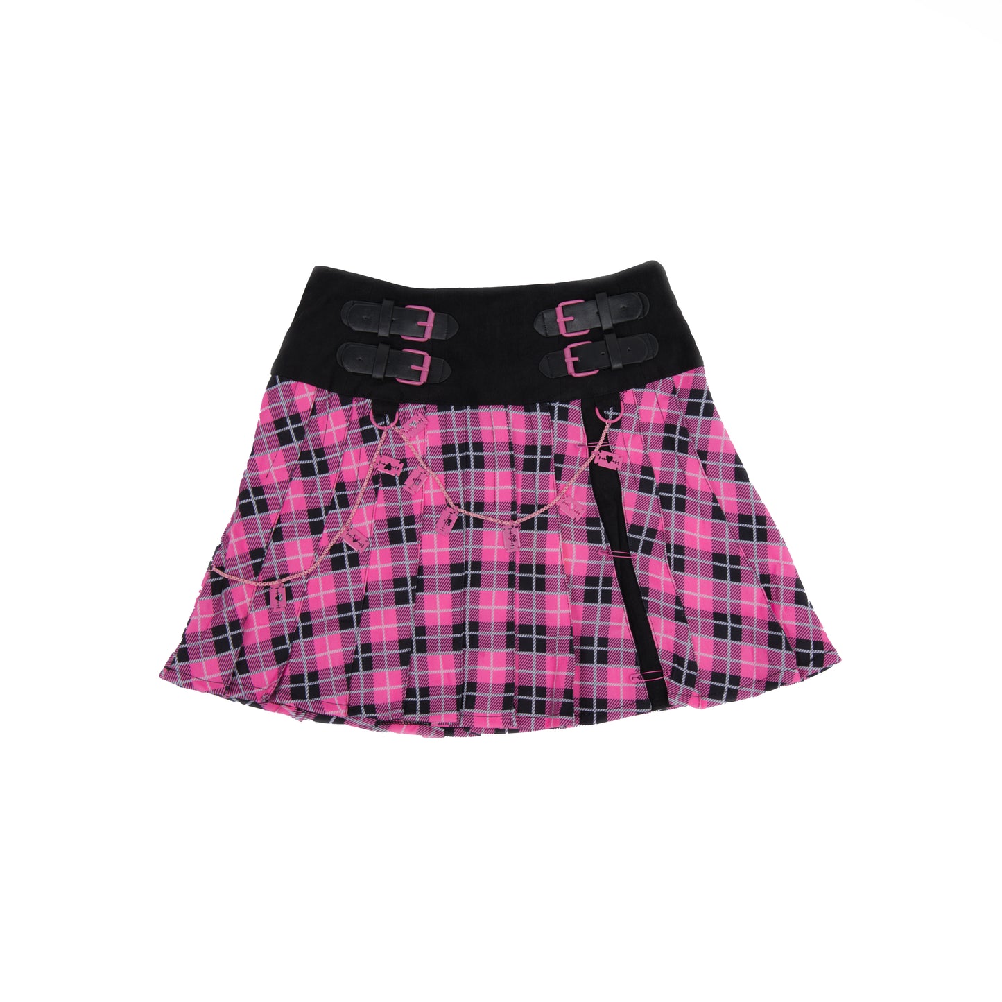 Yami Tartan Skirt - Skirts - KOI Footwear - Black - Main View