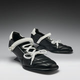 Adria Padded Kitten Heel Mary Janes-Black