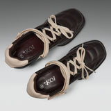 Adria Padded Kitten Heel Mary Janes-Brown