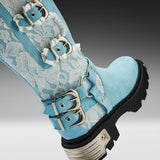 Jazmin Bean x KOI Blue Inside Whimsical Long Boots
