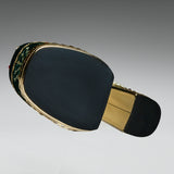 Boleyn’s Revenge Bejewelled Velvet Heels - Green