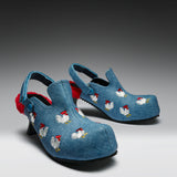 Cluck Cluck Chicken Mules- Denim