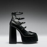 Gurren Strappy Platform Heels