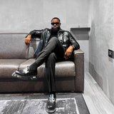 My Men's Metal Loafers - Black - Shoes - KOI Footwear - Black - Model View