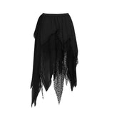 Frostbitten Layered Corset Midi Dress - Textured Black