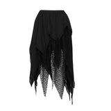 Frostbitten Layered Corset Midi Dress - Textured Black