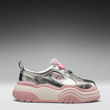 Girlie Pop Chunky Trainers- Silver