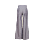 Gravity Pinstripe Baggy Pants - Charcoal Grey