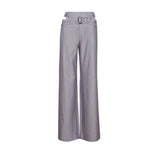Gravity Pinstripe Baggy Pants - Charcoal Grey