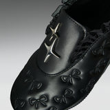 Heartbreaker Sporty Slip On Shoes- Black