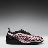 Heartbreaker Sporty Slip On Shoes- Pink