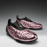 Heartbreaker Sporty Slip On Shoes- Pink