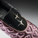 Heartbreaker Sporty Slip On Shoes- Pink