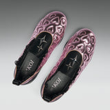 Heartbreaker Sporty Slip On Shoes- Pink
