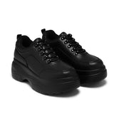 Black Chunky Trainers - JJ1 - Top view