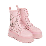 Yami Pastel Pink Platform Boots