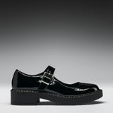 Kishi Tale Black Patent Flat Mary Jane Shoes