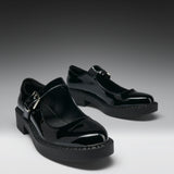 Kishi Tale Black Patent Flat Mary Jane Shoes