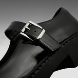 Kishi Tale Black Patent Flat Mary Jane Shoes